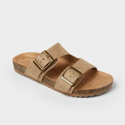 Kids' Drew Two Band Sandals - Cat & Jack™ Taupe 3