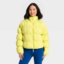 Women's Puffer Jacket - JoyLab™ Yellow S