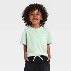 Toddler Boys' Short Sleeve Jacquard Oversized T-Shirt - Cat & Jack™ Mint Green 5T
