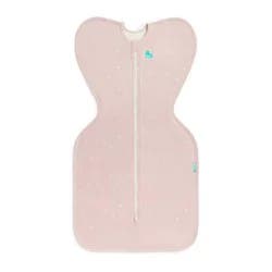Love to Dream Baby Girl Swaddle Up Sleep Sack - Cotton 1.0 TOG Cap Sleeve Wrap - Pink Twinkle - S