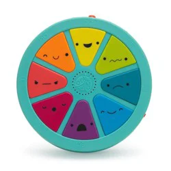 Sassy Toys Moods & Music Light Up Drum: Educational Focus, Memory Skills, Baby Learning Toys