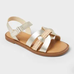 Toddler Suki Woven Sandals - Cat & Jack™ Gold 12T