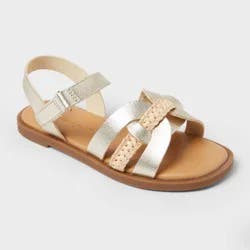 Toddler Suki Woven Sandals - Cat & Jack™ Gold 12T