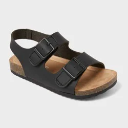 Toddler Reagan Footbed Sandals - Cat & Jack™ Black 7T