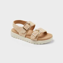 Toddler Sequerah Footbed Sandals - Cat & Jack™ Tan 7T