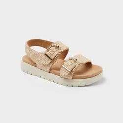 Toddler Sequerah Footbed Sandals - Cat & Jack™ Tan 11T