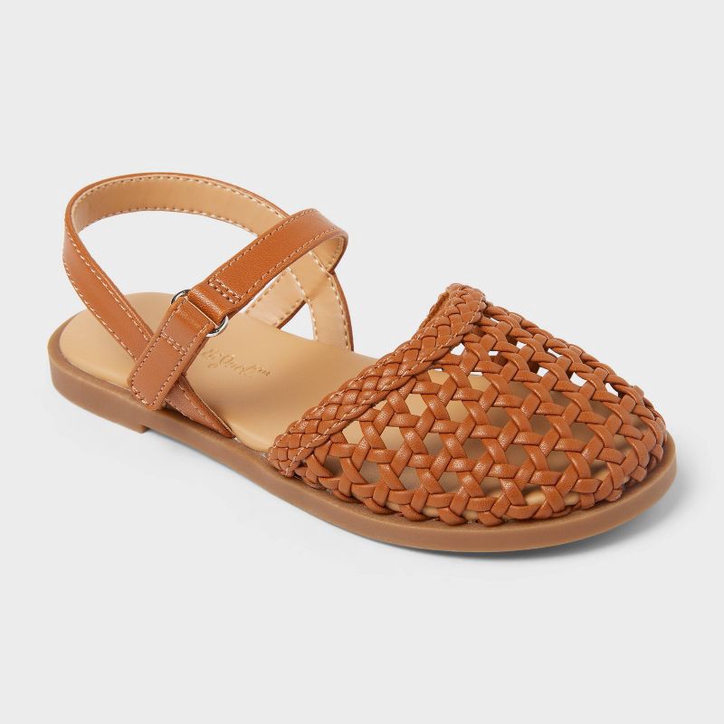 slide 1 of 4, Toddler Makaya Sandals - Cat & Jack™ Brown 7T, 1 ct