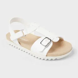 Toddler Sharon Molded Footbed Sandals - Cat & Jack™ White 6T