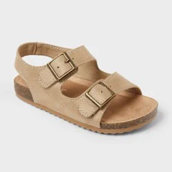 Toddler Reagan Footbed Sandals - Cat & Jack™ Taupe 6T