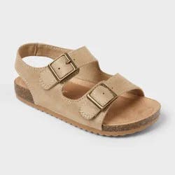 Toddler Reagan Footbed Sandals - Cat & Jack™ Taupe 7T