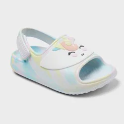 Toddler Baylor Character Sandals - Cat & Jack™ White/Blue/Yellow 7T