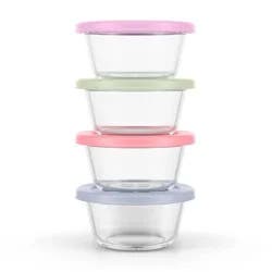 Ello Everyday 4pk 2c Round Food Storage Container Set