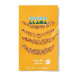4ct Gold Chain Set - Mondo Llama™