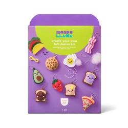 10ct Mini Felt Food Key Chain Sewing Activity Kit - Mondo Llama™
