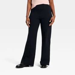 Women's High-Rise Ponte Pull-On Pants - A New Day™ Black XL