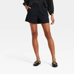 Women's Easy Shorts - A New Day™ Black 6