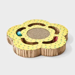 Sunflower Pad Cat Scratcher - Yellow - Boots & Barkley™