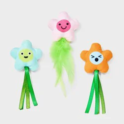 Flower Plush Cat Toy - Boots & Barkley™ 3ct