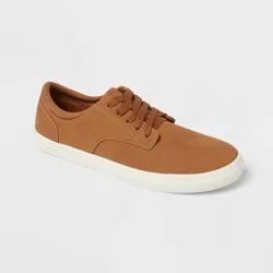 Men's Harj PU Suede Sneakers - Goodfellow & Co™ Brown 9.5