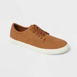 Men's Harj PU Suede Sneakers - Goodfellow & Co™ Brown 9.5