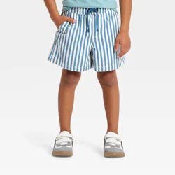 Toddler Boys' Pull-On Textured Striped Shorts - Cat & Jack™ Blue 5T