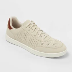 Men's Simon Laser Cut Sneakers - Goodfellow & Co™ Tan 9.5
