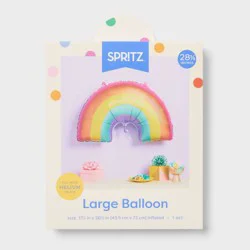 Large Holographic Glitter Rainbow Foil Balloon- Spritz™
