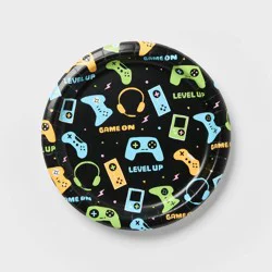 20ct Video "Game On" Party Dinner Paper Plates - Spritz™