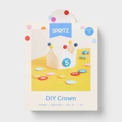 Personalizable Fabric Birthday Crown with Attachable Numbers - Spritz™