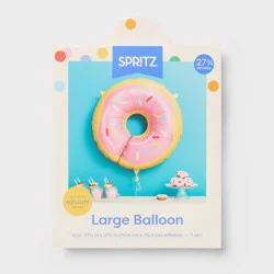 Large Pink Sprinkle Donut Foil Balloon- Spritz™