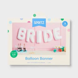 Bride Foil Balloon Banner White- Spritz™