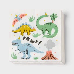 30ct Dinosaur Birthday Party Lunch Napkins - Spritz™