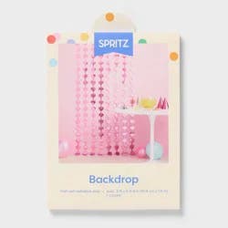 Pink Heart Foil Party Backdrop - Spritz™