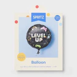 Level Up Video Game Round Foil Balloon- Spritz™