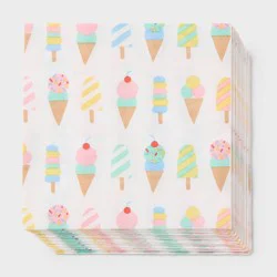 30ct Ice Cream Party Lunch Napkins - Spritz™