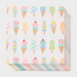 30ct Ice Cream Party Lunch Napkins - Spritz™
