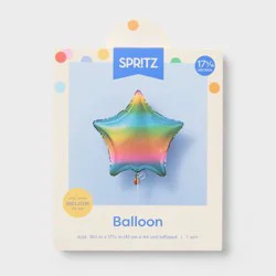 Star Foil Balloon Ombre Rainbow - Spritz™