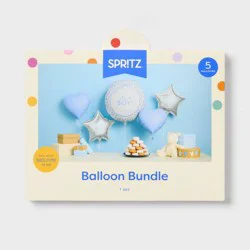 5ct It's a Boy Foil Balloon Bouquet Blue - Spritz™