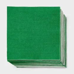 30ct Lunch Napkins Green - Spritz™