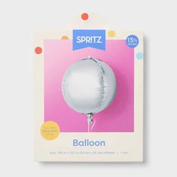Silver Sphere Foil Balloon - Spritz™