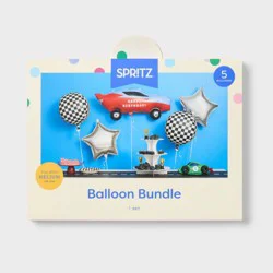 5ct Racecar Happy Birthday Foil Balloon Bouquet - Spritz™