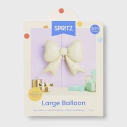 Large Cream Bow Foil Balloon- Spritz™