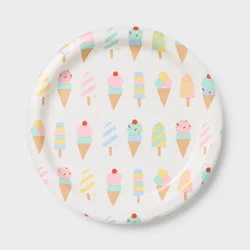 20ct Ice Cream Party Dinner Paper Plates - Spritz™
