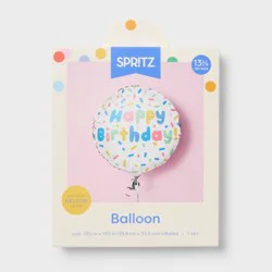 Sprinkles Happy Birthday Round Foil Balloon- Spritz™
