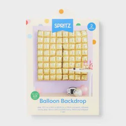 2ct Airfilled Gold Foil Balloon Wall Backdrop - Spritz™