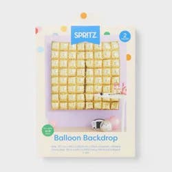 2ct Airfilled Gold Foil Balloon Wall Backdrop - Spritz™