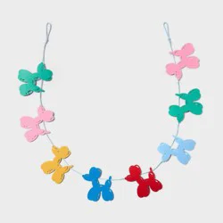 Birthday Balloon Dog Felt Garland Multicolor - Spritz™