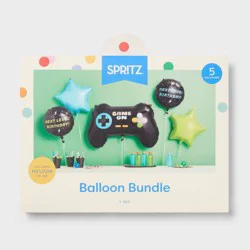 5ct Video Game Happy Birthday Foil Balloon Bouquet- Spritz™