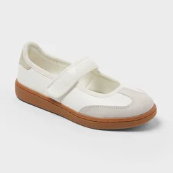 Girls' Kat Hook and Loop Closure Mary Jane Sneakers - art class™ White 2