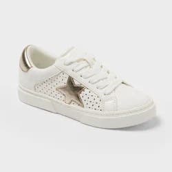 Girls' Kaitlyn Lace Up Court Sneakers - art class™ White 4